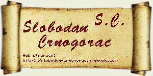 Slobodan Crnogorac vizit kartica